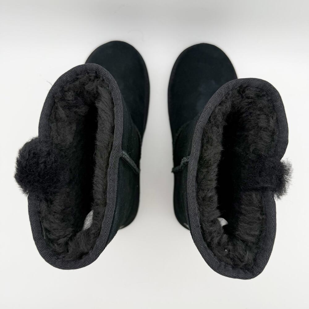 Koolaburra by UGG Womens Victoria Short Winter Boots US 5 EU 36 Black Suede NIB - Picture 9 of 11